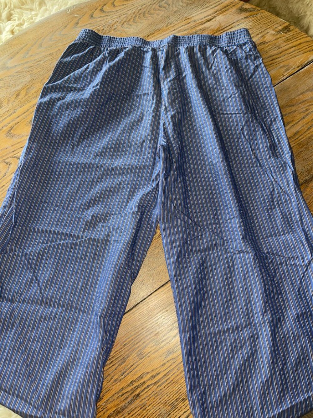 Lioness cobain Women's Blue striped 70% cotton pull on pant/XL - Picture 5 of 5